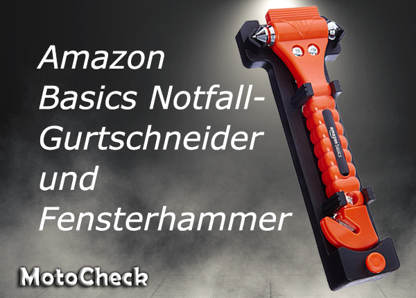 Amazon Basics Notfall-Gurtschneider und Fensterhammer im 2er-Pack