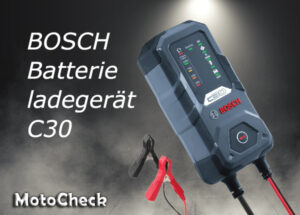 BOSCH Batterieladegerät C30 0189911030 zum Laden von 6- und 12-Volt-Fahrzeugbatterien