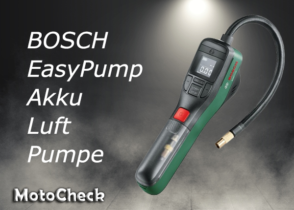 Bosch EasyPump elektrische Luftpumpe für Fahrradreifen, Autoreifen und Motorräder