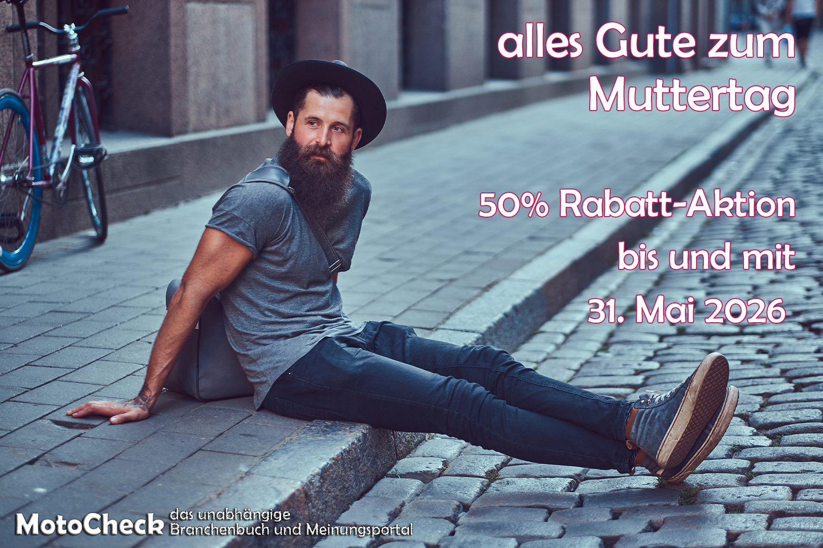 Muttertag 2026 Business Eintrag Special für Werkstätten und Automotive Unternehmen auf Motocheck.com
