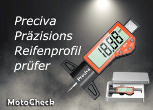Preciva digitaler Reifentiefenmesser mit LCD-Display zur Messung der Reifenprofiltiefe