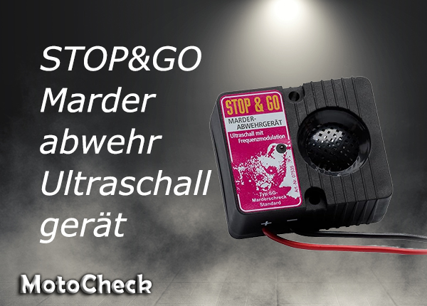 STOP&GO Marderabwehr Standard Ultraschallgerät für den Marderschutz im Auto