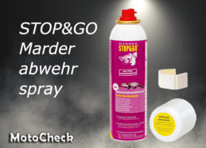 STOP&GO Marderabwehrspray für den Marderschutz im Auto